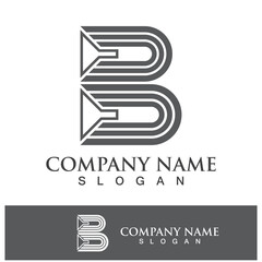 Creative B letter logo design