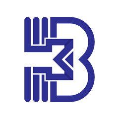 Creative B letter logo design