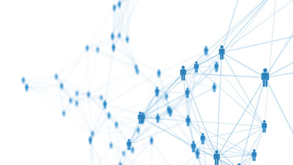 collegamenti tra persone, network, persone, social network	
