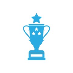 trophy color flat symbol icon