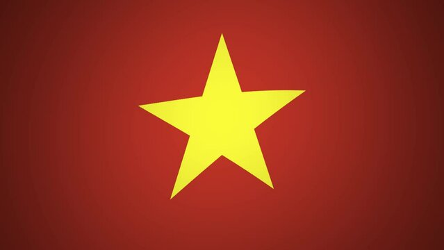 Vietnam Waving Flag Looping Animation Background