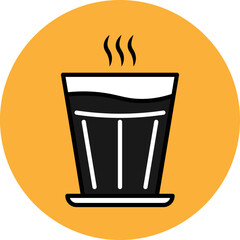 Coffee Filled Outline Icon