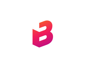 Letter B logo icon design template elements