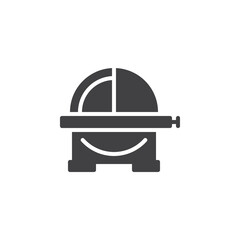 Disc sander machine vector icon
