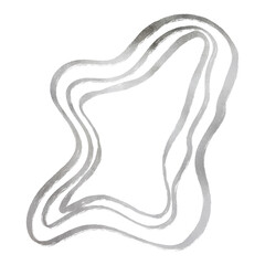 Silver Marbleized Decoration