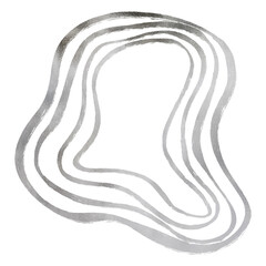 Silver Marbleized Decoration