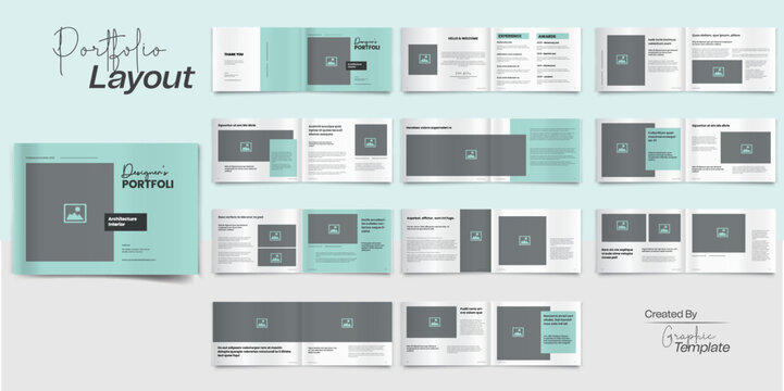 Landscape Designer Portfolio, Landscape Modern Interior Portfolio Layout