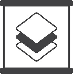 layer illustration in minimal style