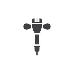 Jackhammer tool vector icon