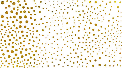 Gold glitter dots