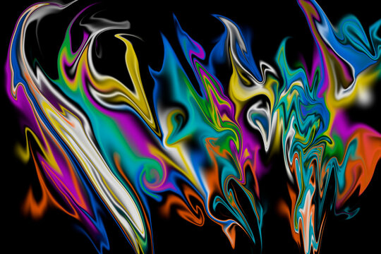 Abstract creative liquid effect for background design