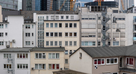 Hinterhäuser in einer Großstadt