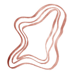 Rose Gold Marbleized Decoration