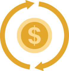 currency exchange illustration in minimal style