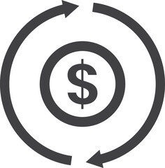 currency exchange illustration in minimal style