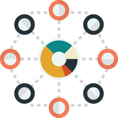 connection concept illustration in minimal style