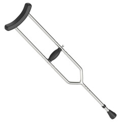 3d rendering illustration of a crutch
