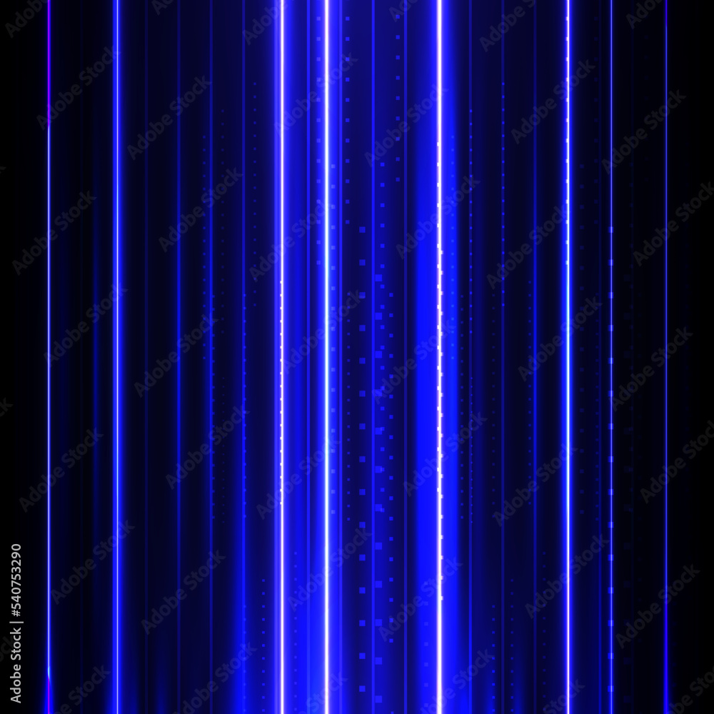 Wall mural internet signal blue abstract background, communication technology networking