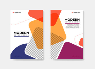 Modern company cover template design for brochure, annual report, poster, flyer, layout