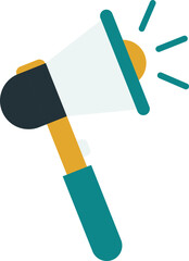 megaphone illustration in minimal style