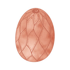 Copper Metallic Dragon Egg