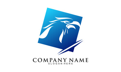 Strong eagle symbol vector logo