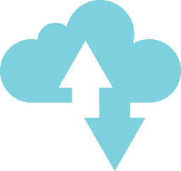 internet cloud symbol illustration in minimal style