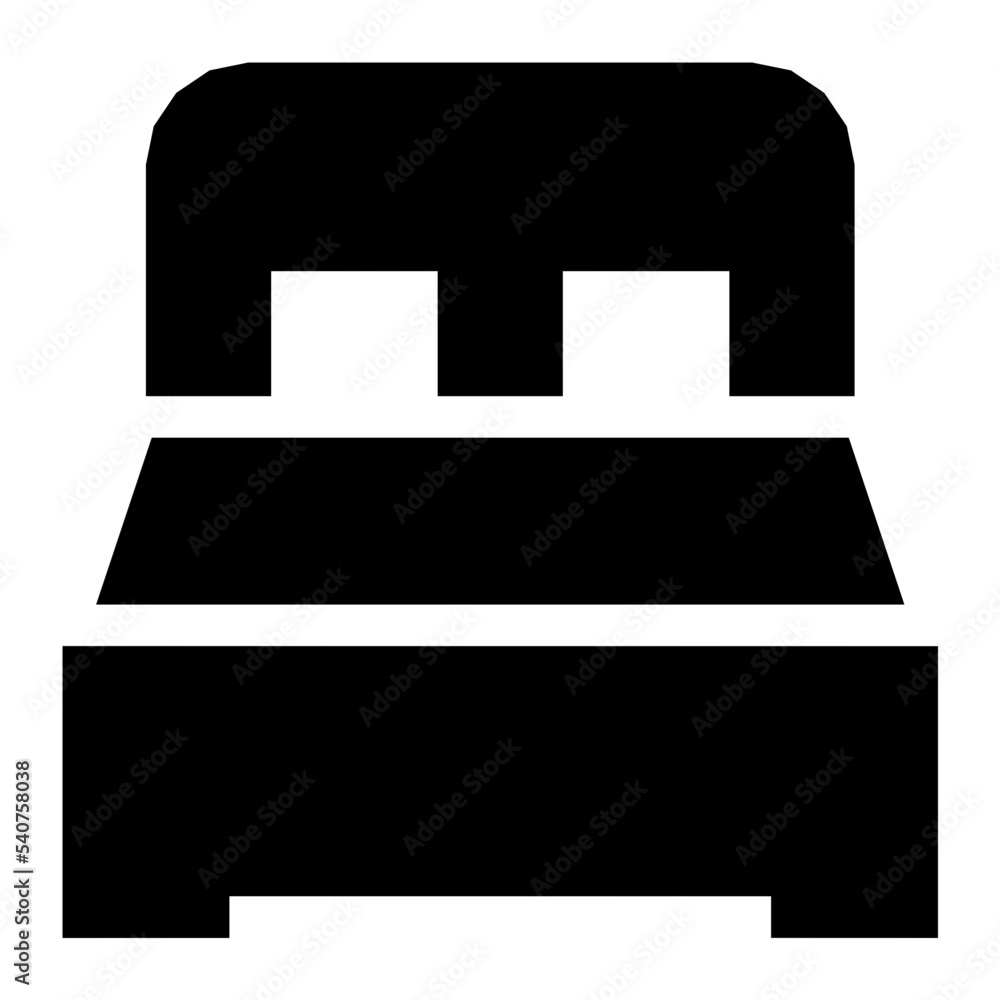 Poster bed vector icon