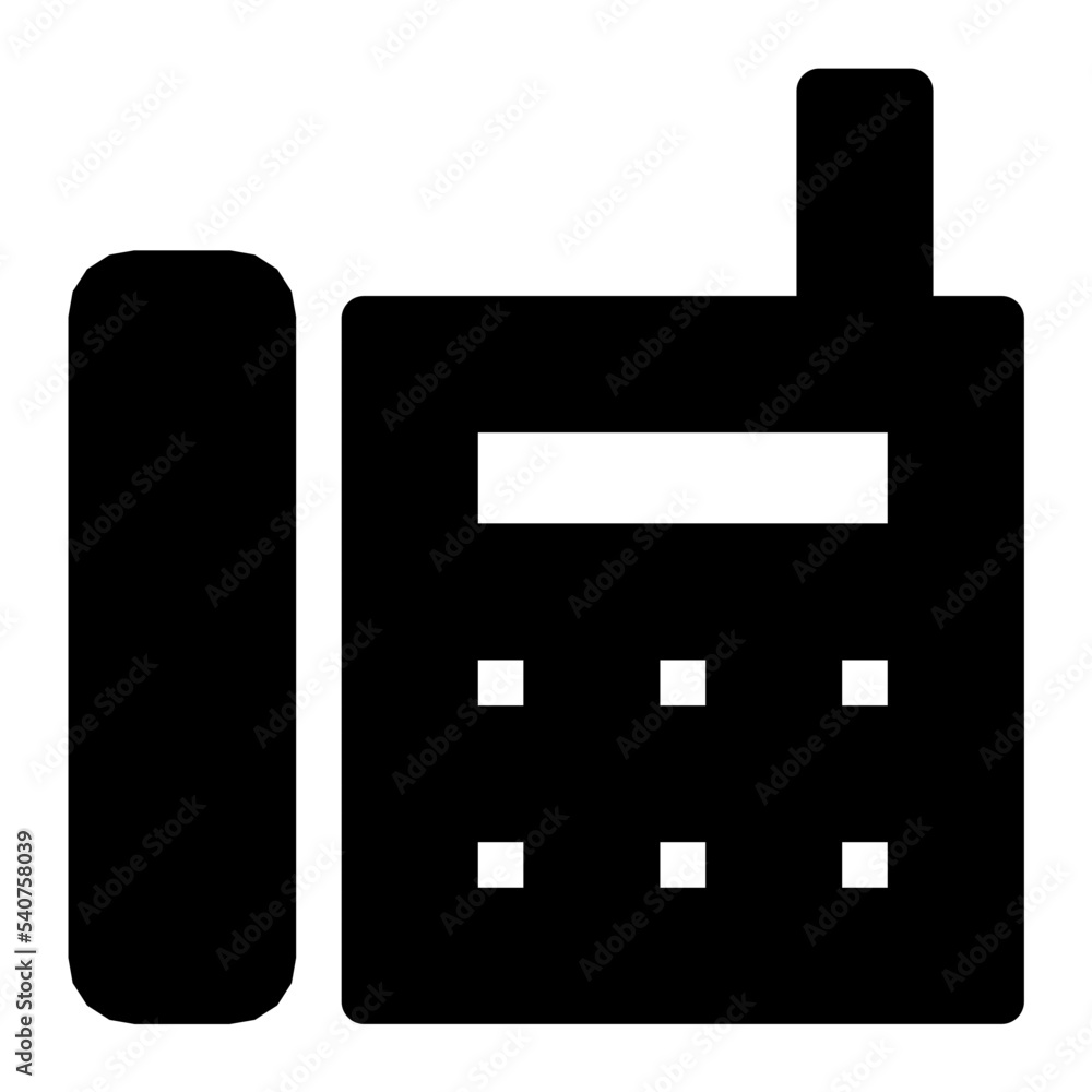 Canvas Prints Landline Vector Icon