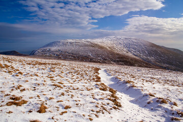 Snowy winter in Galtee Mountains