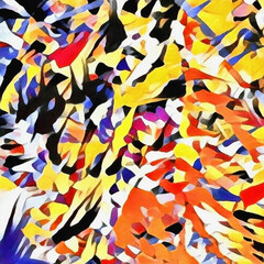 Brush strokes abstract