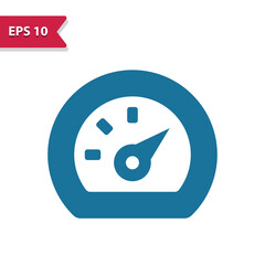Speedometer, dial, gauge vector icon