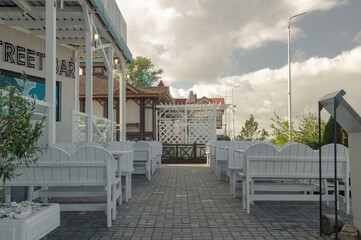 terrace of the hotel
