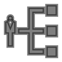 Obraz premium Organization Structure Vector Icon