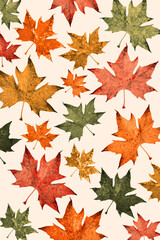 Obraz premium Colorful fall, autumn maple leaves