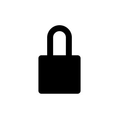 Padlock Icon Vector Illustration Style