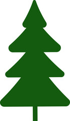 Decorated christmas trees Illustration