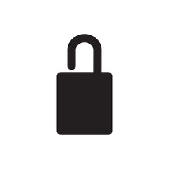 Padlock Icon Vector Illustration Style