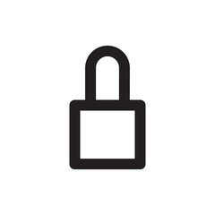 Padlock Icon Vector Illustration Style