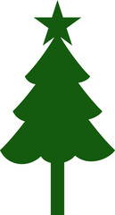 Decorated christmas trees Illustration