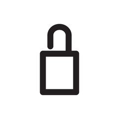 Padlock Icon Vector Illustration Style