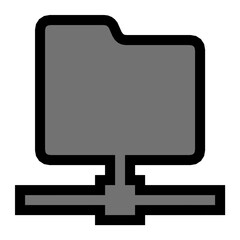 Folder Share Vector Icon