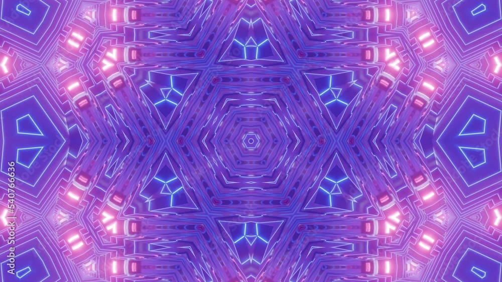 Wall mural abstract motion graphics background. beautiful bright ornament. multicolor mosaic texture.