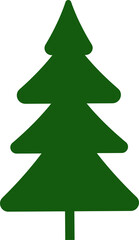 Decorated christmas trees Illustration