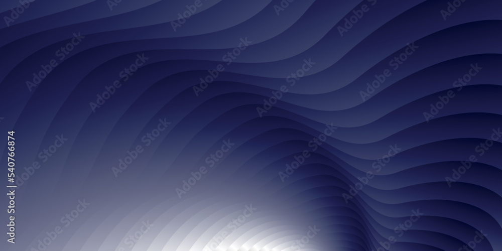 Poster beautiful abstract wide horizontal background or pattern of gradient blue, purple and white lines la