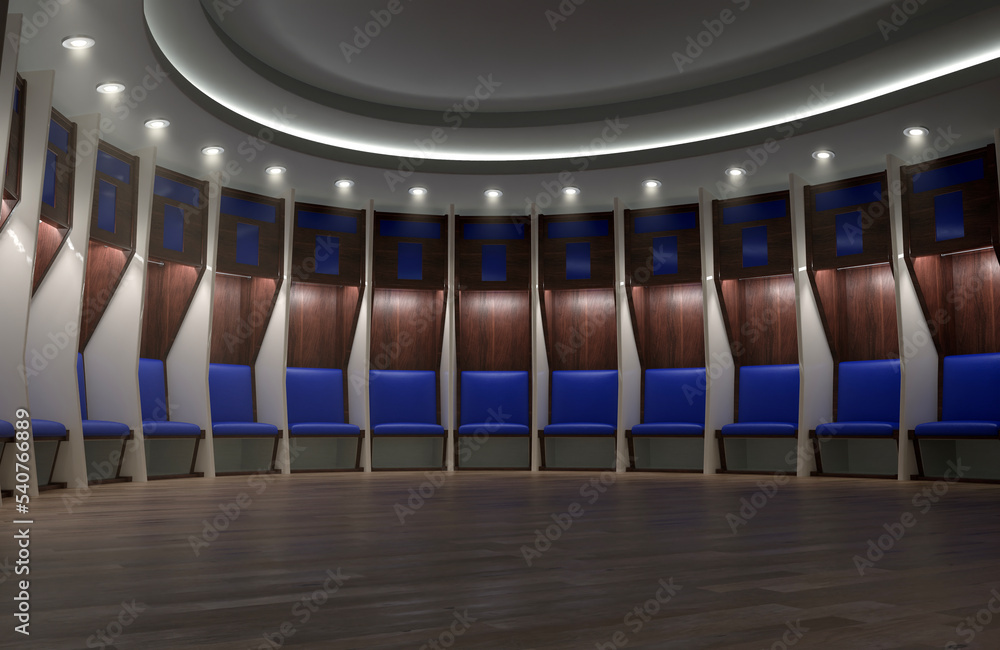 Wall mural Sports Locker Room