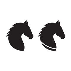 Fototapeta na wymiar head horse symbol icon vector 
