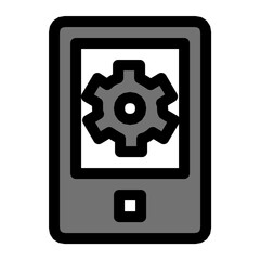 Mobile Settings Vector Icon