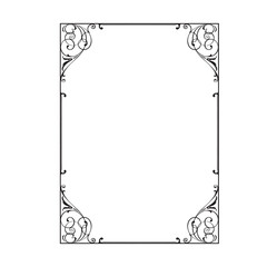 Frame, in the style of an ornament, Vector illustration eps 10, Art.	