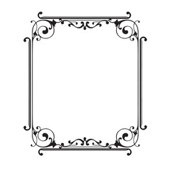 Frame, in the style of an ornament, Vector illustration eps 10, Art.	